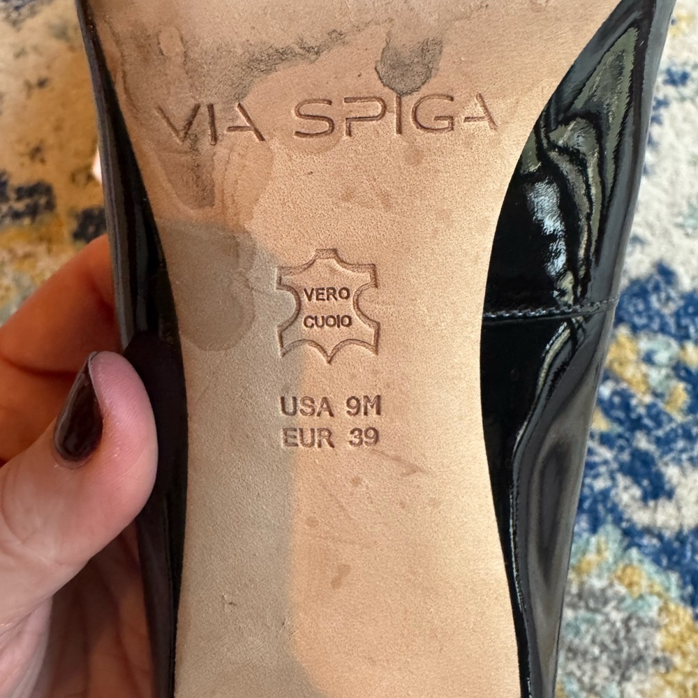VIA Spiga women’s black pumps size 9m